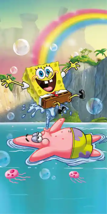 Speciální Cena Dětská osuška Sponge Bob Tropical 70x140 cm