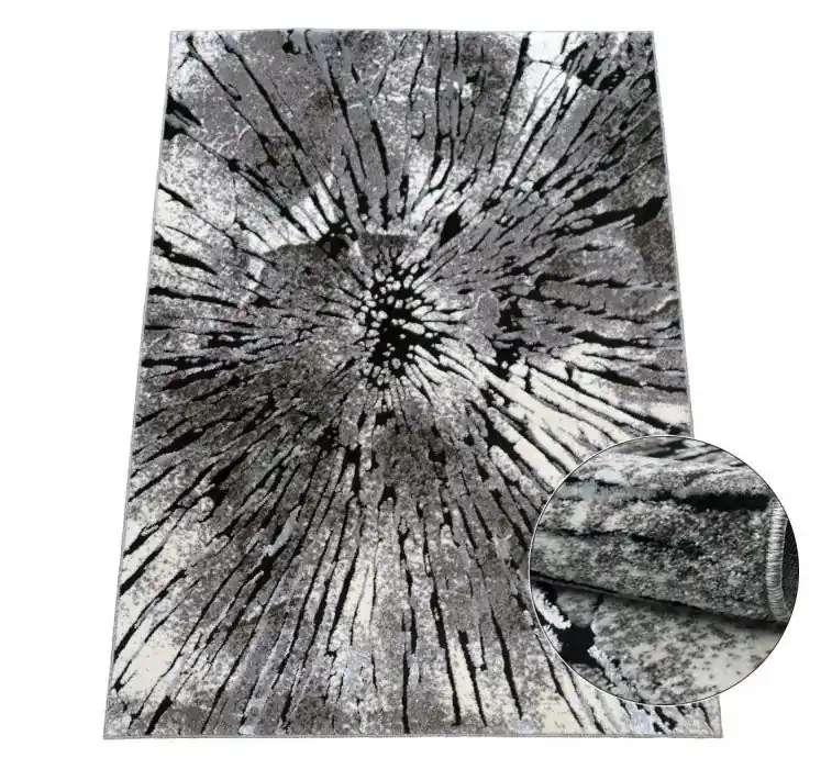 Vrácení Zdarma Kusový koberec Miami plus 0301 grey - Běhoun 1 BM šíře 120 cm