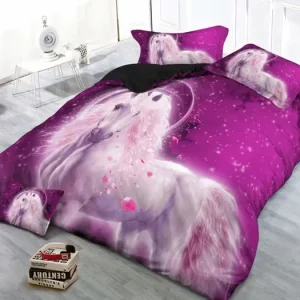3D Povlečení – Jednorožec 3 růžová Akce