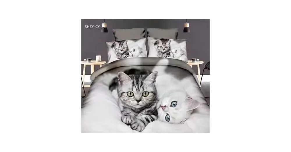 3D POVLEČENÍ - Koťátka + povlak na polštářek 40x40cm Akční Nabídka