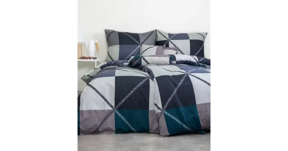 8dílná sada povlečení na 2 postele Oliver – s prostěradlem 220 × 230 cm Zlevněný