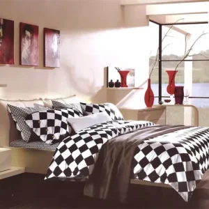 BAVLNĚNÉ POVLEČENÍ Black&White - Rhombus Akční Nabídka