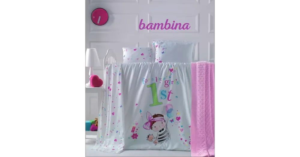 Bavlněné povlečení do postýlky - BAMBINA Jen Po Omezenou Doba