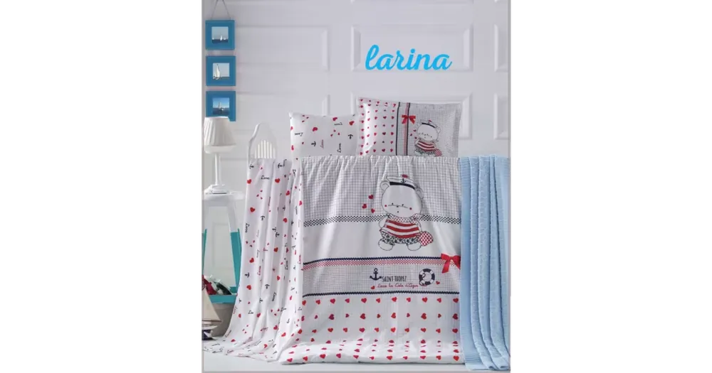 Bavlněné povlečení do postýlky - LARINA Levný