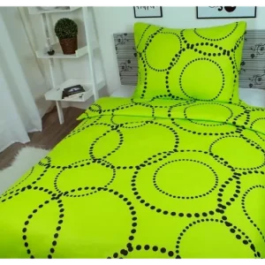 BAVLNĚNÉ POVLEČENÍ - Kružnice zelená Hit Sezóny