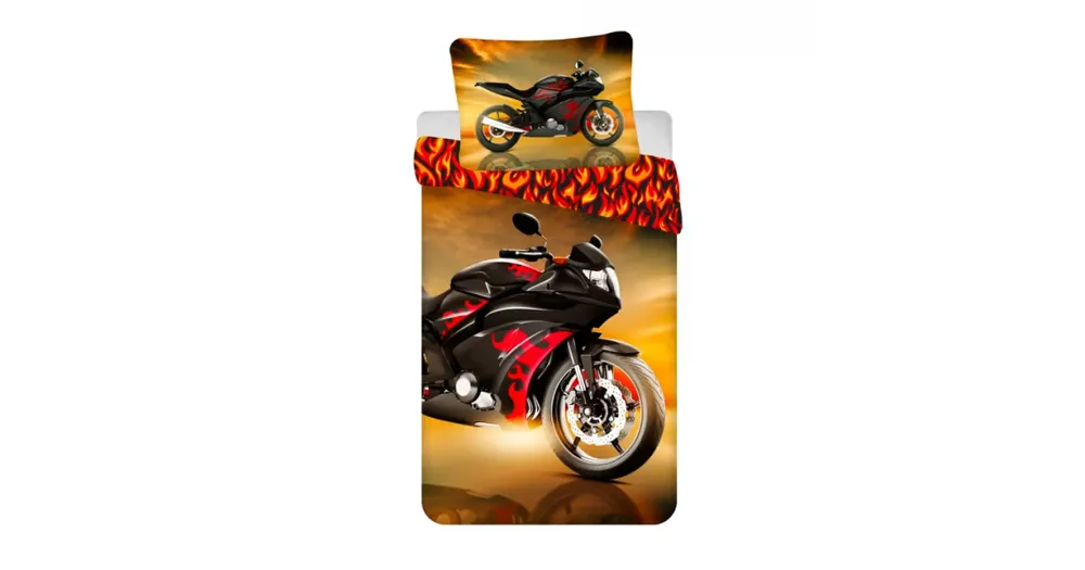 Bavlněné povlečení – Motorka red Oblíbený