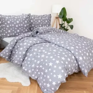 Top Prodej Bavlněné povlečení na 2 postele – Astrid šedá