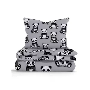 Značkový Bavlněné povlečení Renforcé - Panda