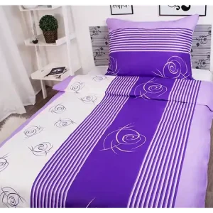 Cenový Hit BAVLNĚNÉ POVLEČENÍ - Spirála fialová