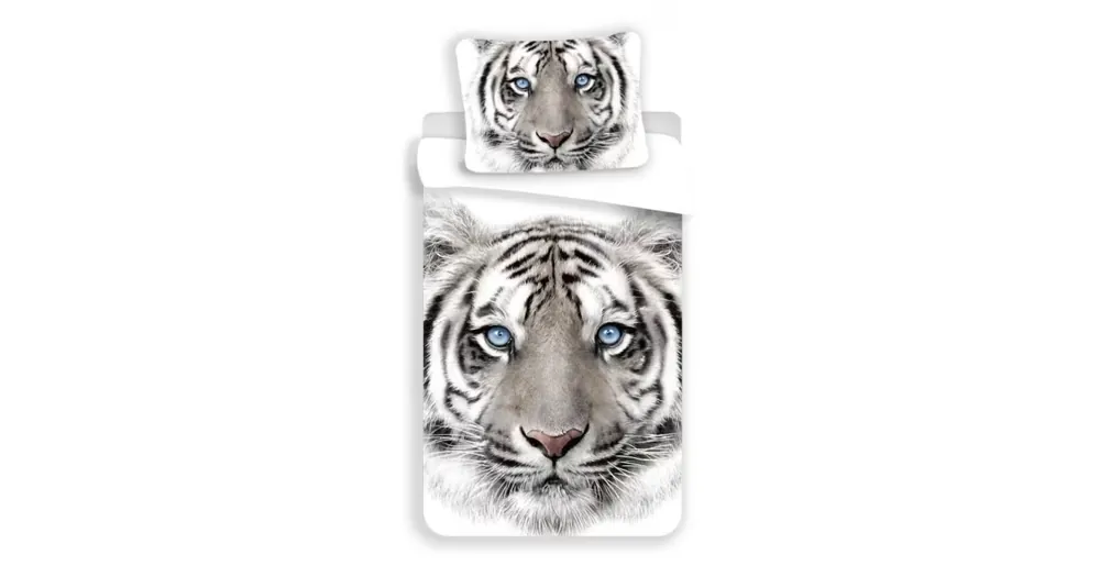 Zlevněný Bavlněné povlečení – White Tiger