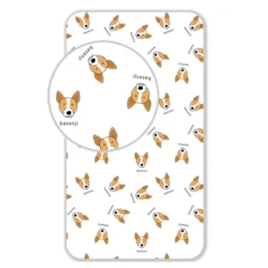 Bavlněné prostěradlo 90 × 200 cm – Basenji Kup Teď