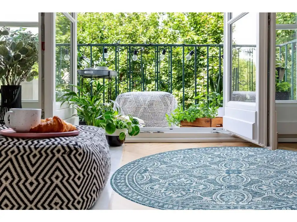 Jen Po Omezenou Doba Kulatý koberec Sisi Loft - orient 1 - modrý