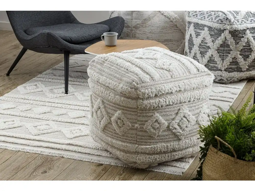 Vysoce Kvalitní Moderní koberec Sisi Eco Moroca - vzor 5 - krémový