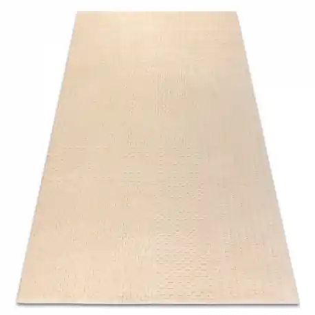 Vrácení Zdarma Vlněný koberec TEXTURA 488.13.LA100 OSTA - Linky, geometrický strukturální krémový