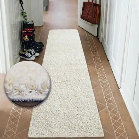 Běhoun SHAGGY 5cm krémový Akce