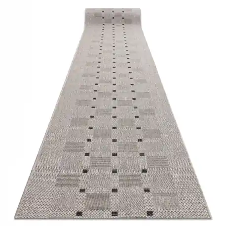 Akční Cena Běhoun SIZAL FLOORLUX model 20079 stříbro / černý