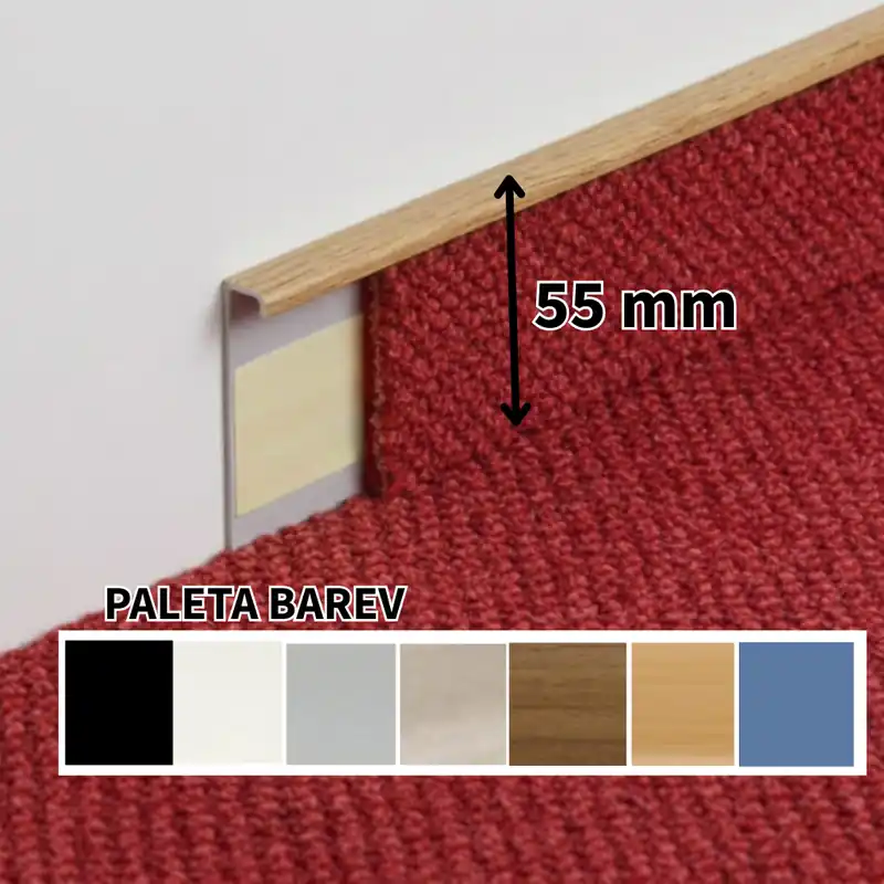 Finální Výprodej Kobercová lišta TL55 55x10x2500mm