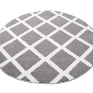 Koberec LUXURY L889B GRAY PP ESM kruh šedý Odeslání Ihned