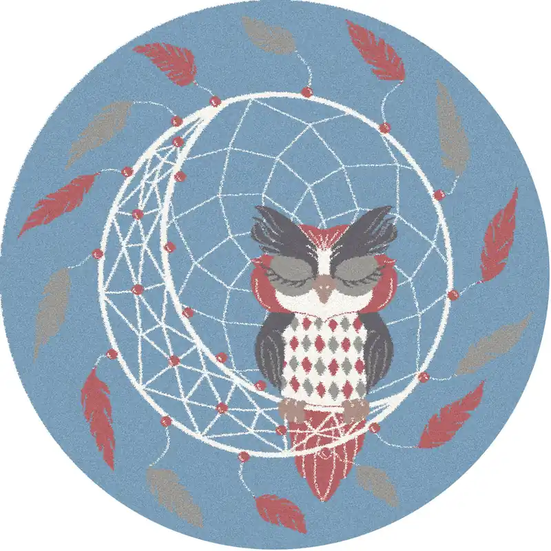 Koberec Agnella Soft Dreamcatcher růžový kruh Kup Teď