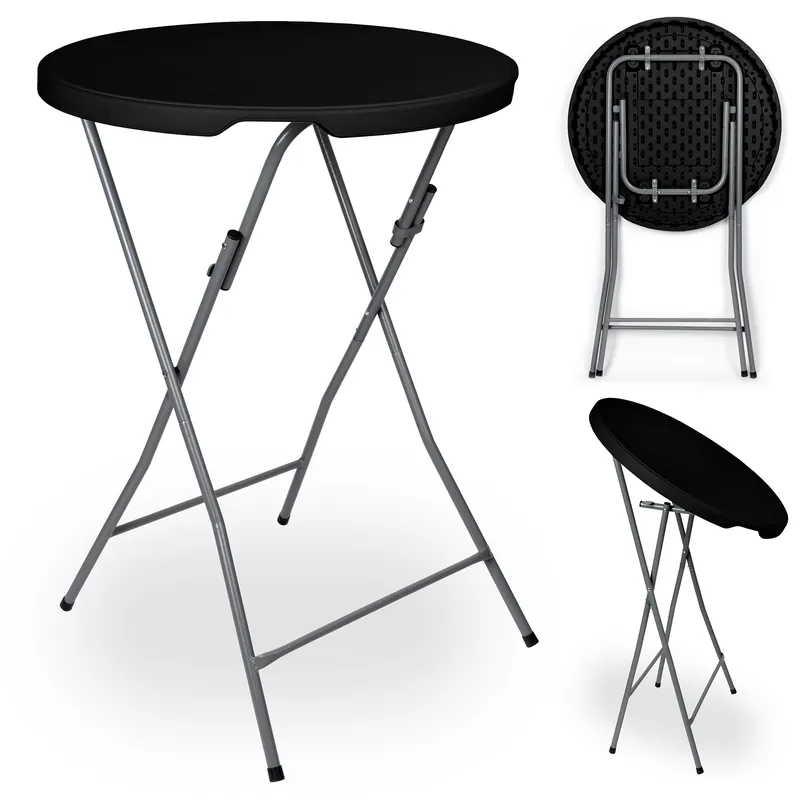 Skládací stolek GALA 80 cm černý Oblíbený