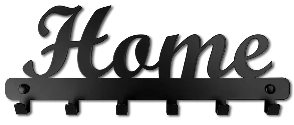 Levný Nástěnný věšák HOME černý