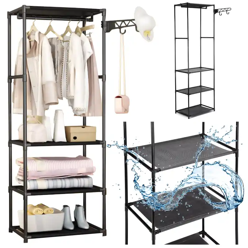 Šatní skříň MILENA černá Must-Have