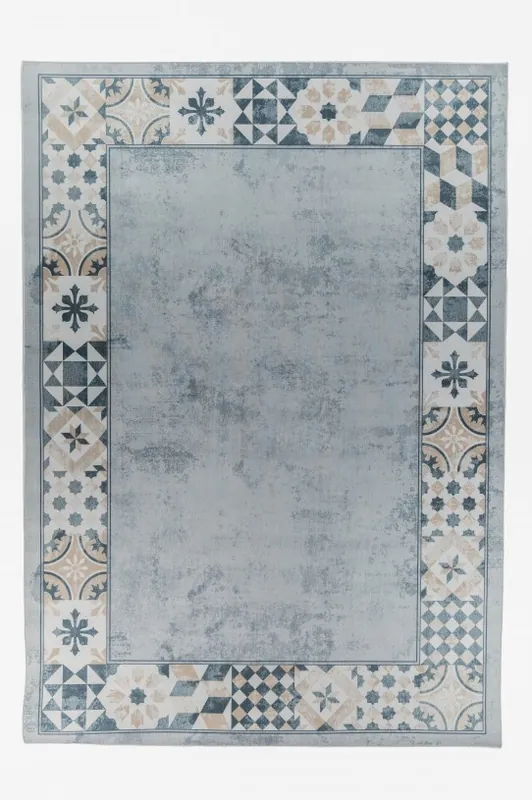 Expresní Doručení Protiskluzový koberec / běhoun CRYSTAL PRINT (CR-3) šedý / béžový