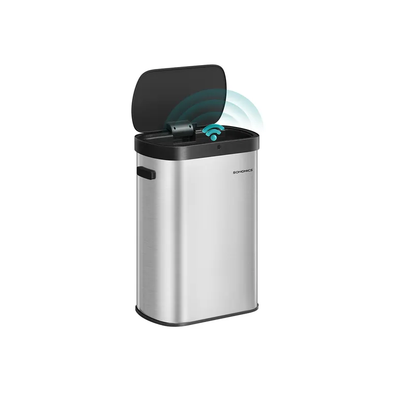Automatický odpadkový koš 50 l SONGMICS LTB640E01 stříbrný Časově Omezené