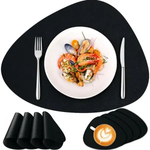 Super Cena Podložka pod talíř a šálek TRIVAL BLACK (8 ks)