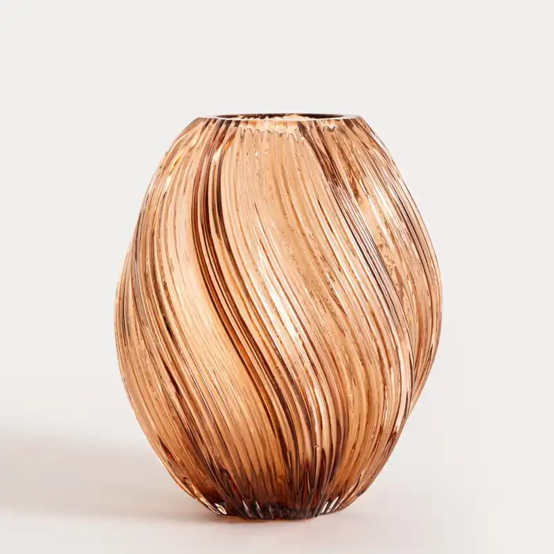Oblíbený Váza SWIRL 750199 hnědá