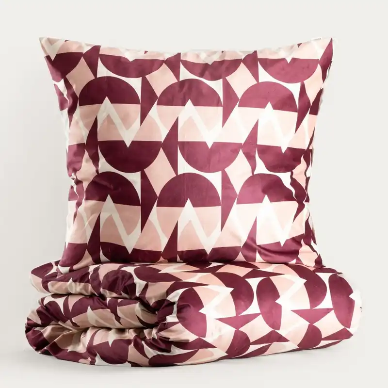 Ložní souprava CHERRY CHIC 756092 červená / krémová Vysoce Kvalitní