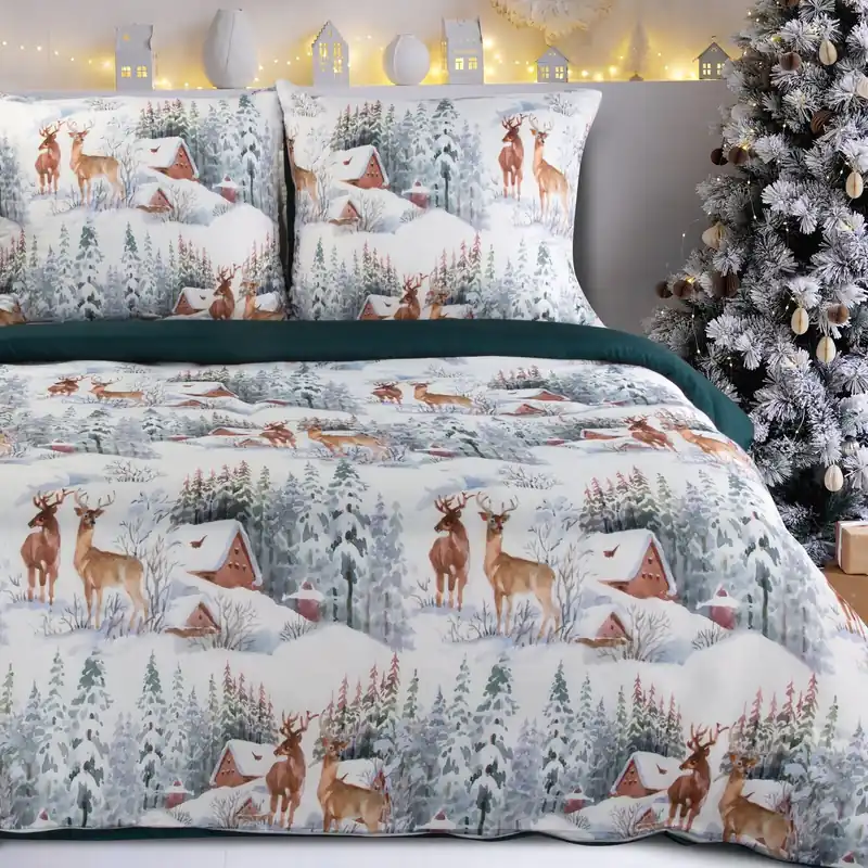 Rychlé Dodání Ložní souprava FAIRYLAND bílá / zelená