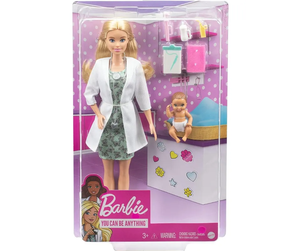 Výprodej Mattel Barbie dětská lékařka GVK03