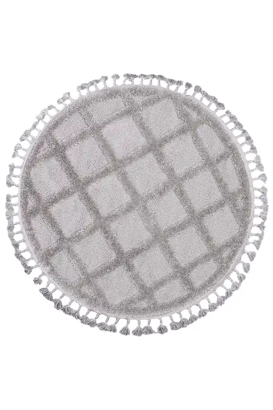 Koberec BERBER 6803 světle šedý kruh Kup Teď