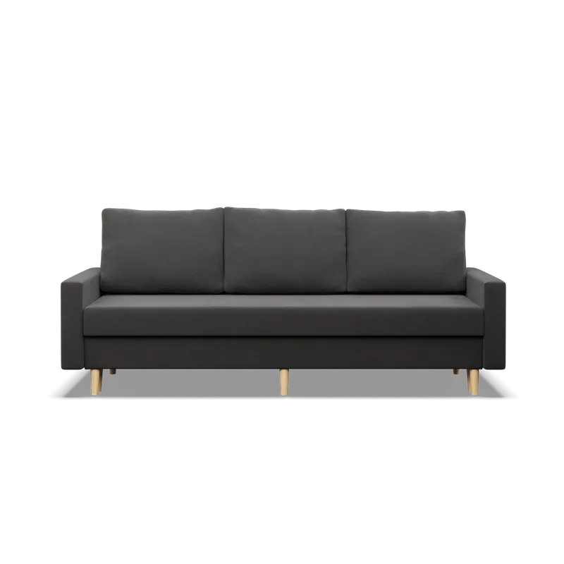 Rychlé Dodání Třímístná rozkládací sedačka BLANK Comfort šedá