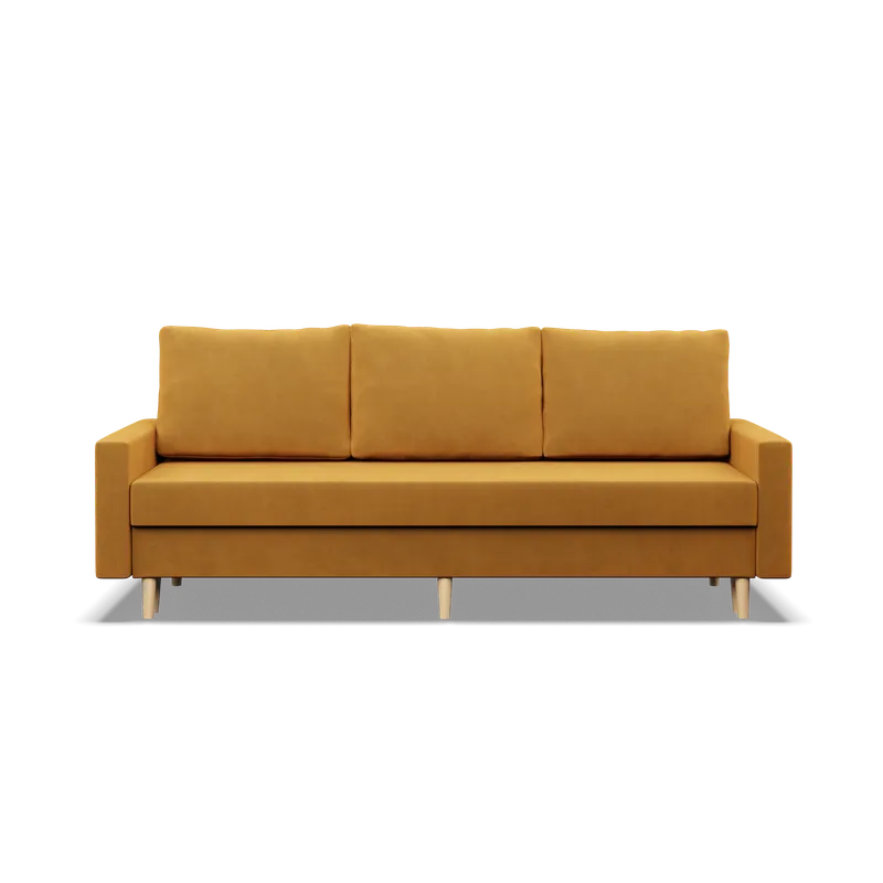 Horká Nabídka Třímístná rozkládací sedačka BLANK Elegant žlutá