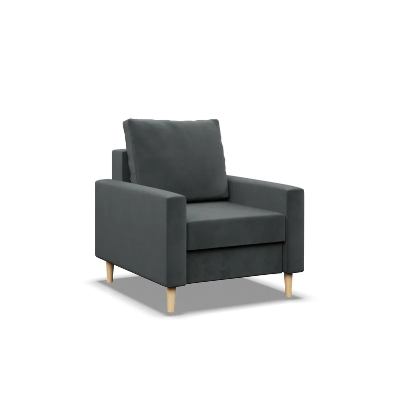Originální Křeslo BLANK Elegant tmavě šedé