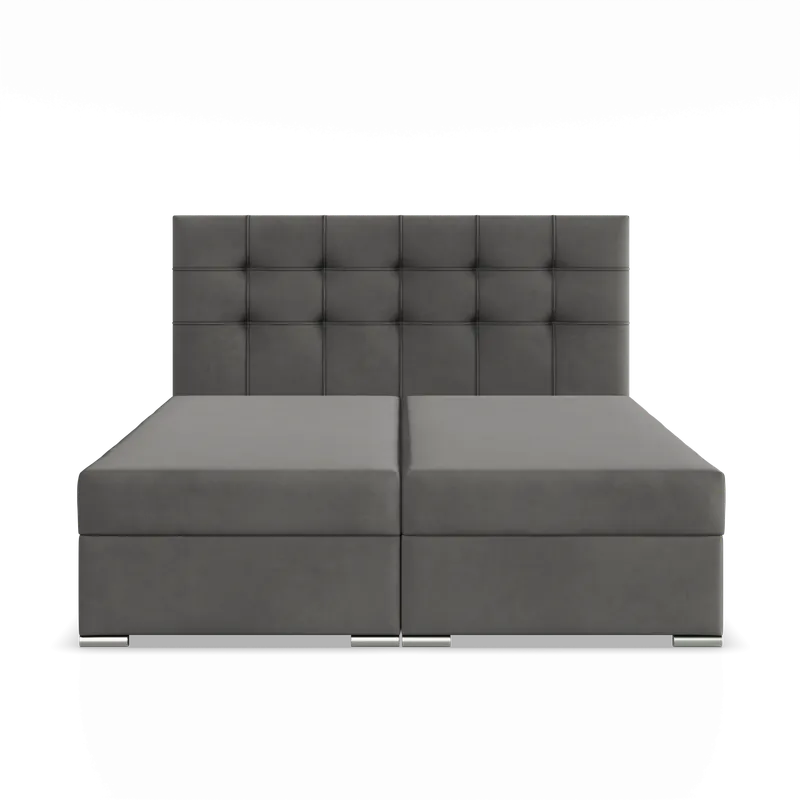 Oblíbený Manželská postel ELDA Velvet 140×200 cm šedá