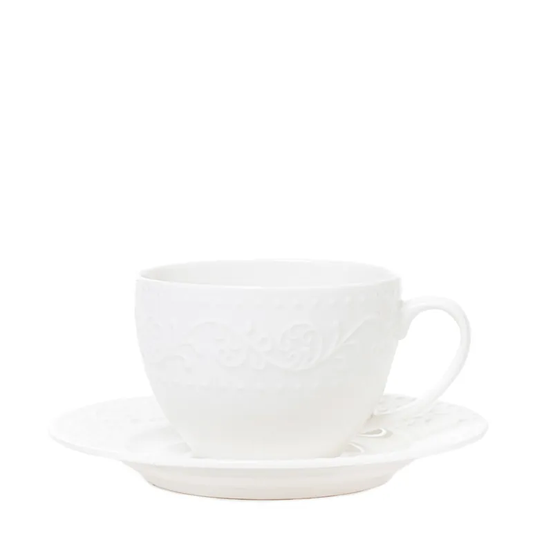 Výhodná Nabídka Šálek SYLIA s podšálkem, ornamenty SS23 844060 250 ml