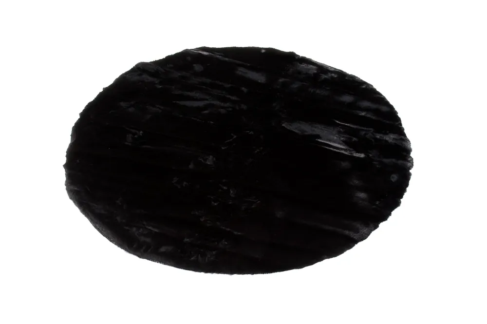 Koberec RABBIT FUR černý kruh Značkový