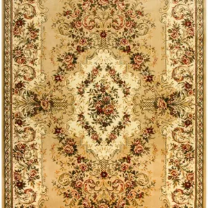 Koberec Lotos 1569/110 Ornament květiny béž Výprodej