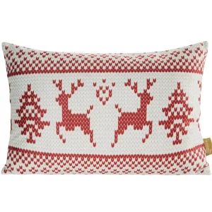 Ihned K Objednání Povlak na polštář NOEL 02 bílá / červená