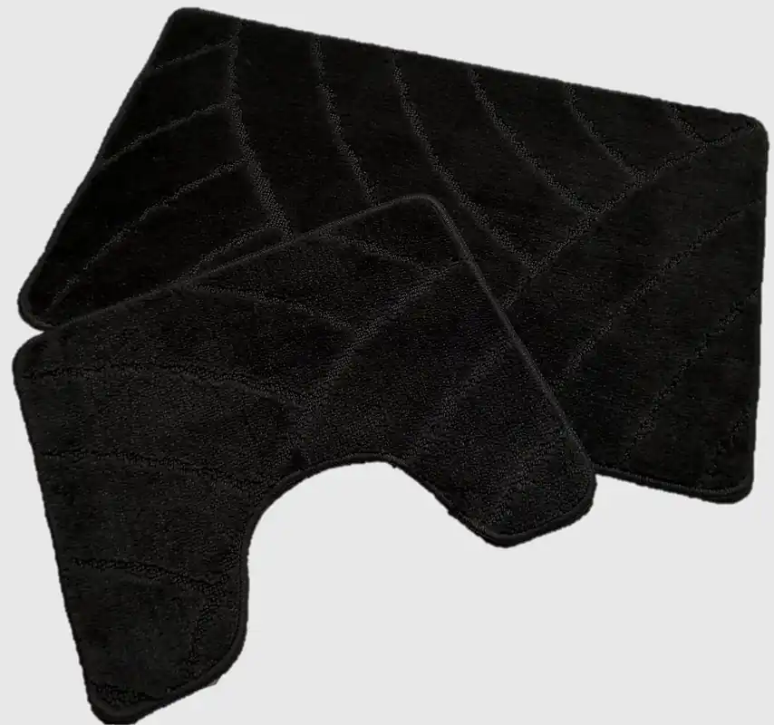 Sada koupelnových koberečků Brize classic černá Akce