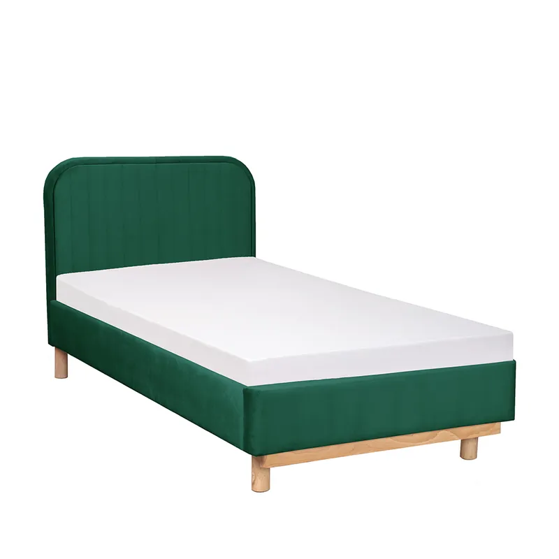Nejlepší Volba Postel KARALIUS sametová zelená 819396 90 cm
