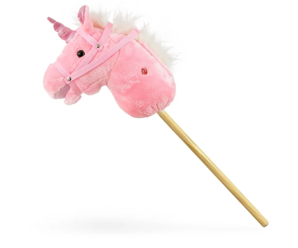 Kůň na hůlce Milly Mally růžový Víkendová Akce