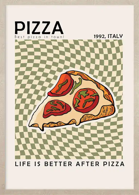 Koupit Online Obraz v rámu 149-585 PIZZA RETRO VIBE