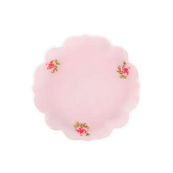 Dezertní talíř PINK MILKY s bílým okrajem 731730 Top Prodej