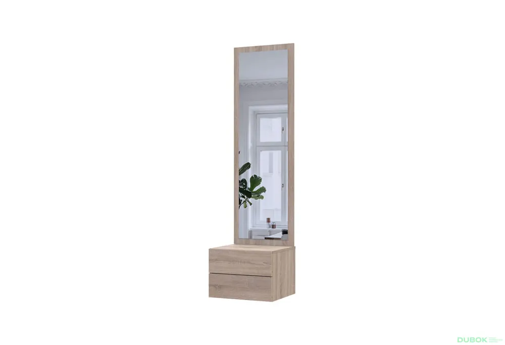 Skříňka se zrcadlem dub sonoma dřevotříska / zrcadlo 45x40x168,6 Sola Nejprodávanější