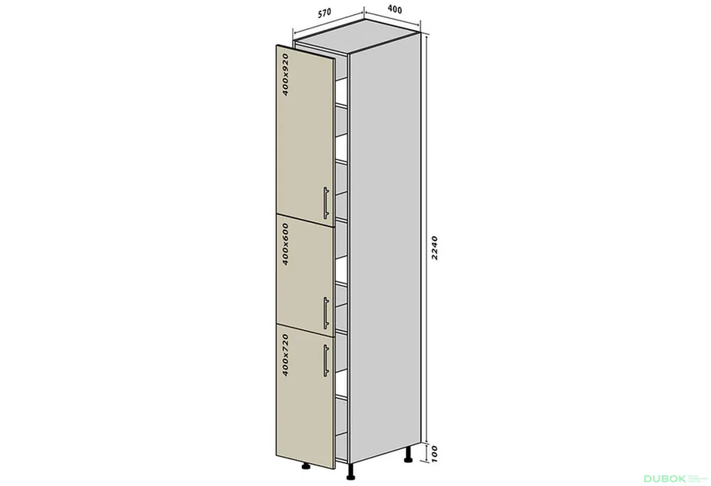 Speciální Cena N42 Skříňka 40x234 Alta Luxe