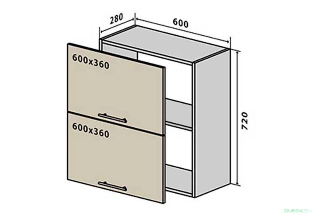Výprodej V20 Skříňka 2D 60 Alta Luxe